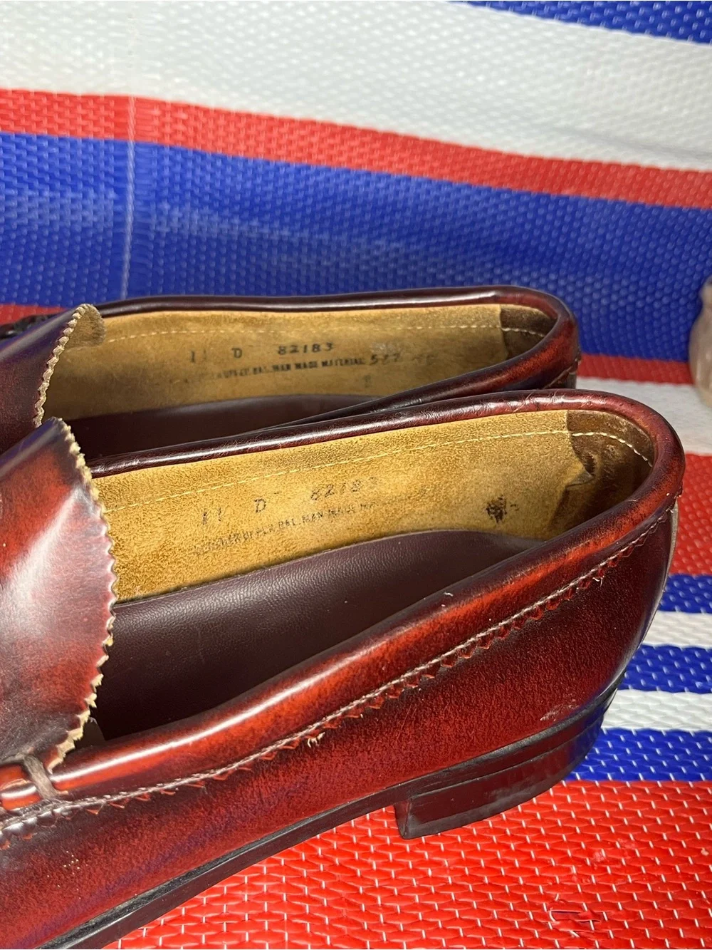 G. H. Bass Weejuns Jackie Tassel Kiltie Loafer Size 11 D Burgundy Dress Shoes - Picture 3 of 15